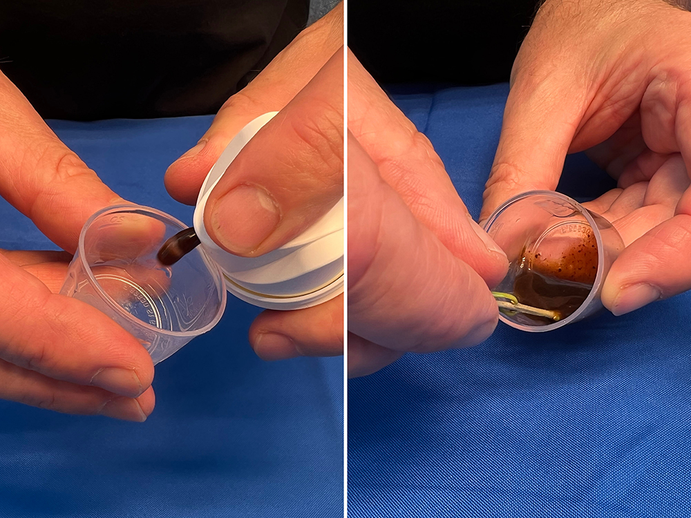 Check out these action shots! We capture the metered dispenser doing what it does best!