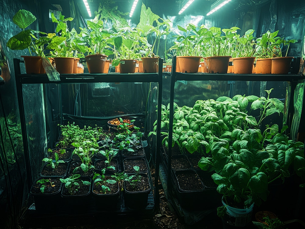 Room for a little one? Grow tents are available in all shapes and sizes, including smaller models that are ideal for less-used indoor spaces