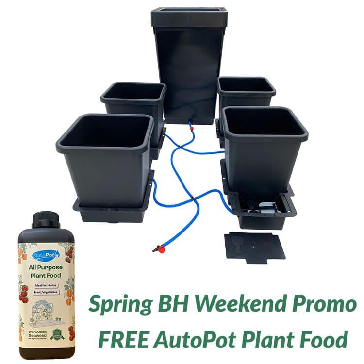 4Pot System + Free AutoPot Plant Food (1L)