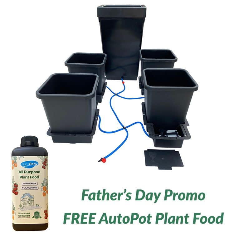 4Pot System + Free AutoPot Plant Food (1L)