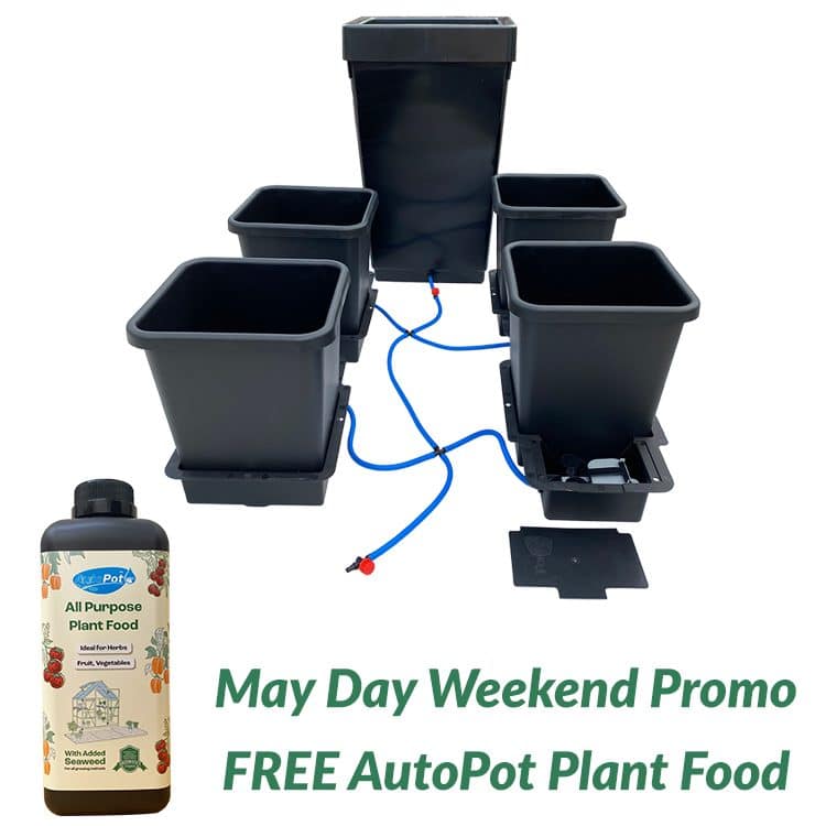 4Pot System + Free AutoPot Plant Food (1L)