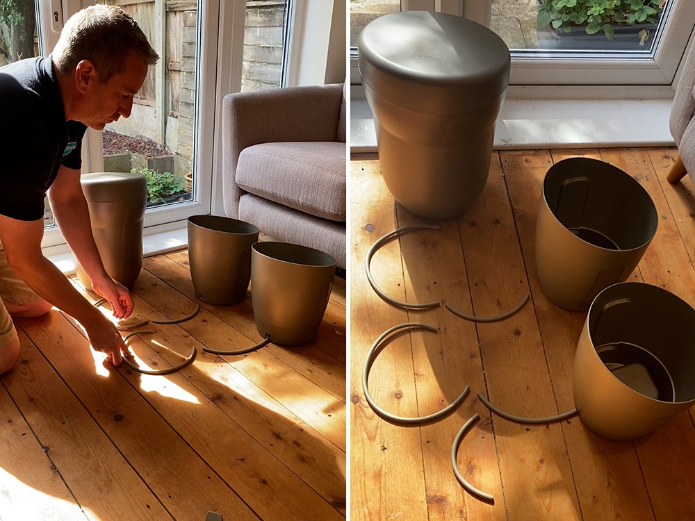 Khloris comes with a single length of pipe which you need to cut to suit your layout - but lengths are easily figured out