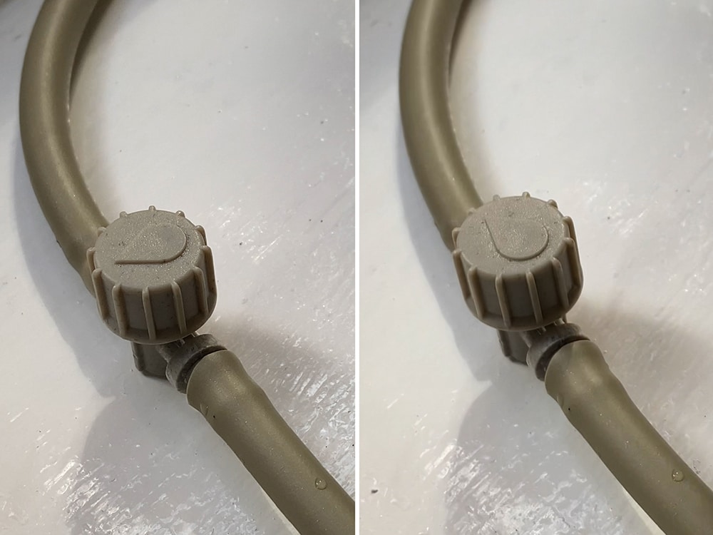 Tap’ll do nicely - with the 9mm inline installed next to the reservoir you can switch on and off at will