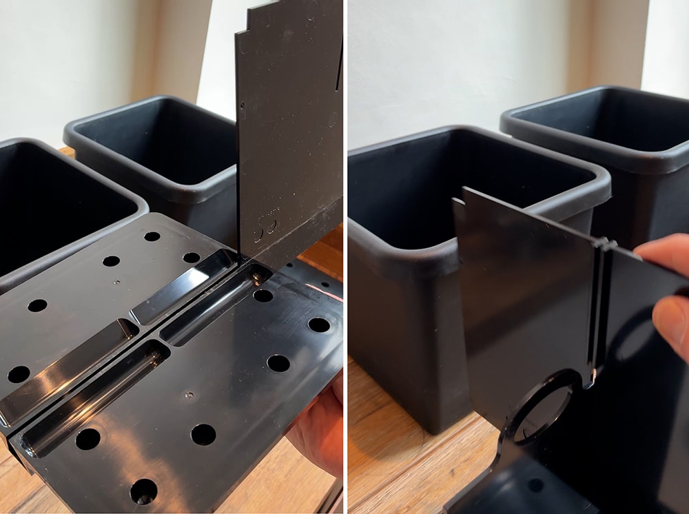 PotDivider is slots of fun, the handy insert goes together
in minutes, tool-free and simply drops into your pot